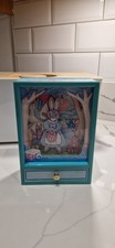 Vintage Little Grey Dancing Rabbit Musical Box