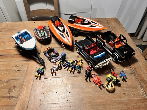 Playmobil boats cars trailer - playmobil,