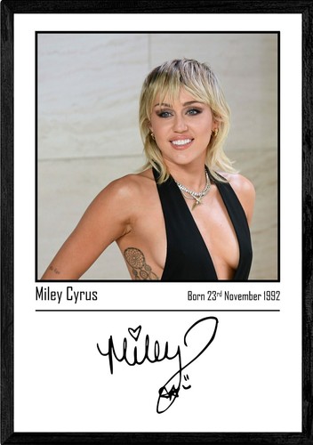 Miley cyrus autograph - miley,