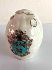 Vintage Crested China WW1 Grenade Stamped Swan - 'Bury St Edmunds' Crest
