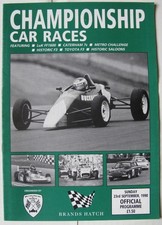 BRANDS HATCH 23 Sep 1990 Championship Car Races A4 Official Programme