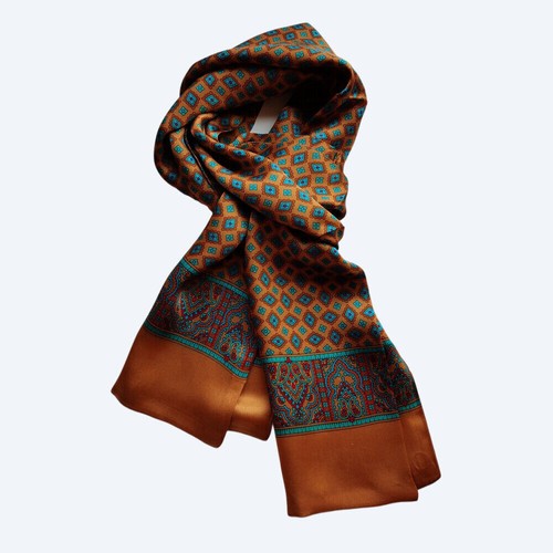 Mens 100 silk scarf - silk,