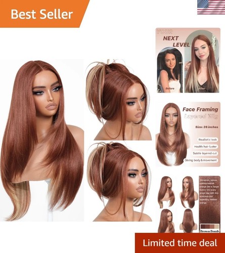 Realistic inch glueless - 26-inch, wig
