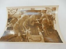 FRANCE WW2 FRENCH ARMY ADVANCE Saar Offensive ORIG PRESS PHOTO FIELD  GUN CREW 