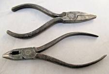 Vintage Retro Pair of Pliers - Miniture Size - 4.5" & 4" -  Model Makers Tools?