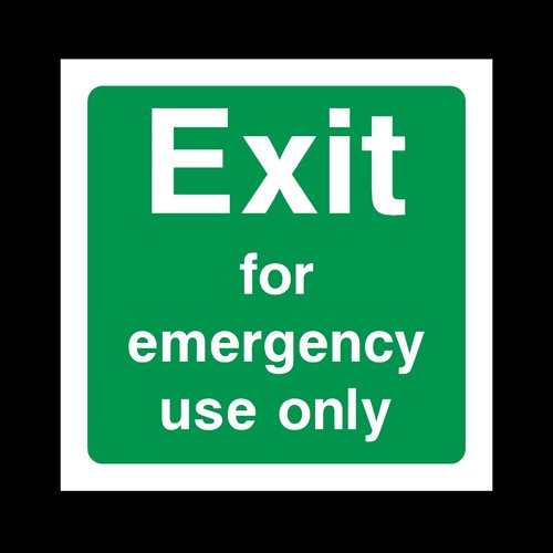 Exit for emergency use plastic - exit,