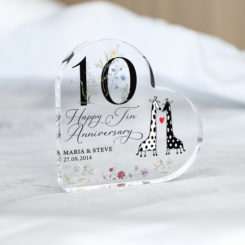Personalised 10th anniversary - 10th,