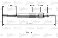 Glow plug 345104 VALEO for