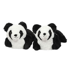 A2Z Boys Girls Womens Mens Panda 3D Plush Slippers Warm Indoor Shoes Kids Adults