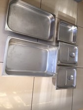 5 Stainless Steel Franke Bain Marie Food Serving Trays 