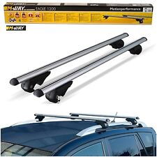 M-Way Aerodynamic 90kg Lockable Aluminium Roof Rack Rail Bars for Mazda 5 05-10