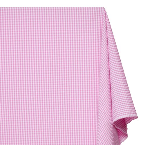 Gingham check poplin - gingham, fabric