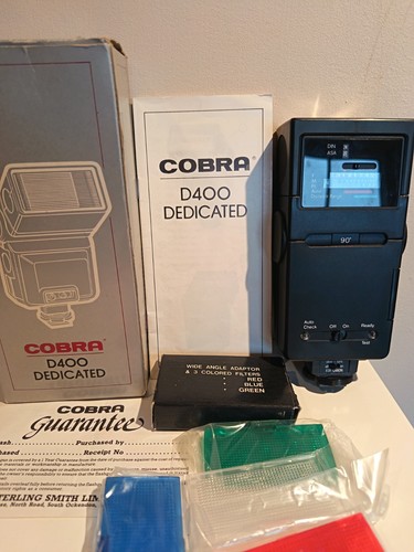 Retro camera flash - flash, cobra