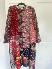 VINTAGE PATCHWORK COAT..FESTIVAL/BOHO..LARGE