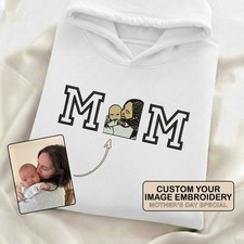 Custom Embroidered Mum Hoodie