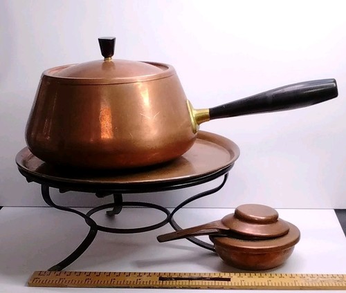 Lovely copper fondue set - lovely,