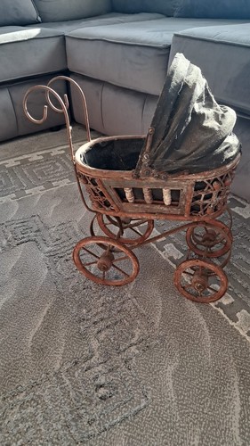 Victorian antique pram - victorian, wicker