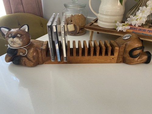 Vintage wooden cat rack - vintage,