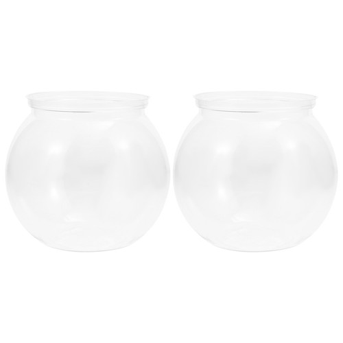 Pcs plastic mini fish bowls - 2,