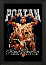 Alex Pereira UFC Poster Framed Wall Art Poster Canvas Print Picture