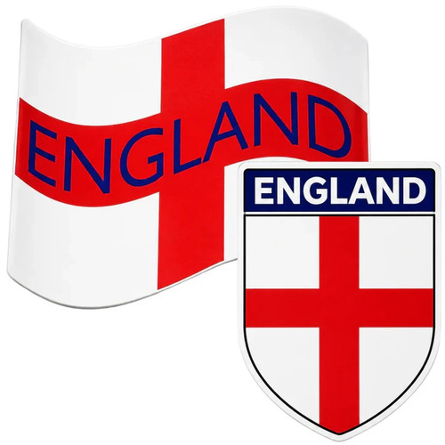 England magnetic car - 2, flags