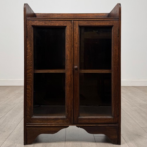Antique small oak display - antique,