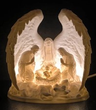 Nativity Scene with Tea Light