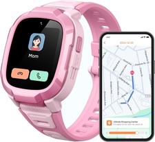 Kids Smartwatch Watch Phone 4G 2MP Camera 7-in-1 GPS Location SOS Alert 2ATM WP