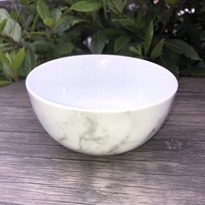 Tesco Roma Marble Pattern Porcelain Cereal Bowls Grey White. 5.75” In Exc. Cond.