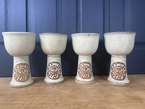 Tremar pottery goblets - tremar,