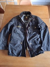 Rare Belstaff Trialmaster Evolution Wax Cotton Motorcycle Jacket Malenotti Era L