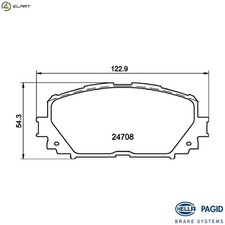BRAKE PAD SET DISC BRAKE 8DB