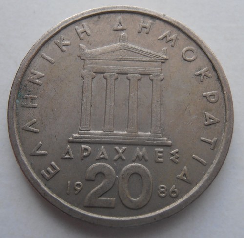 Greece drachma 1986 - 20,