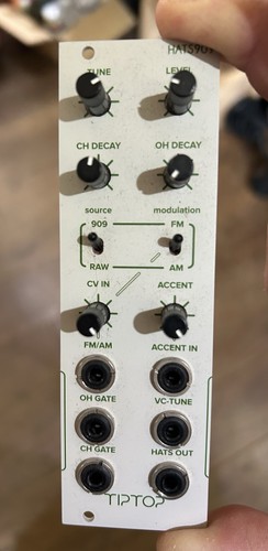 Tiptop hats 909 eurorack - hats,