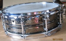 Ludwig Black Beauty 14x5 hammered shell, tube lugs