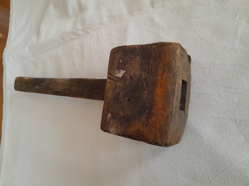 Antique wooden mallet - , 32cm