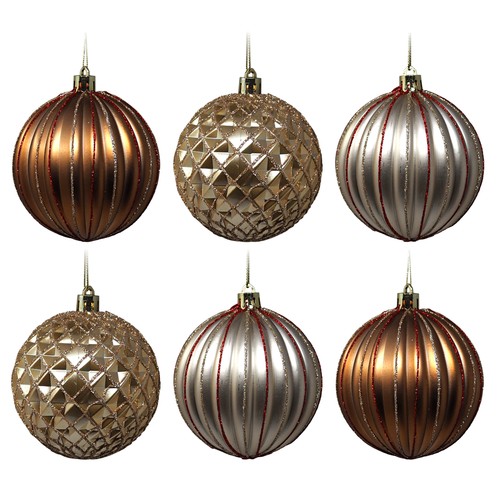 Earth tones christmas bauble - earth,