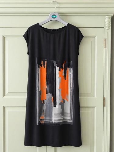 Twiggy black abstract - m&s,