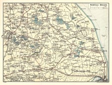 Norfolk Broads Map 1920