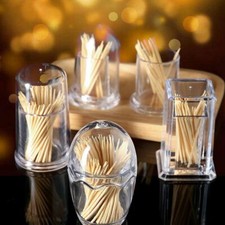 1PCS Clear Toothpick Bottle
