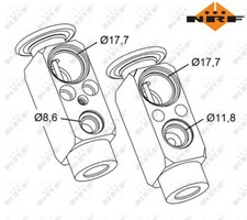 Air conditioning valve fits
