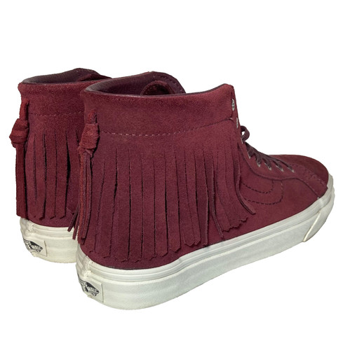 Vans sk8 leather fringe - hi,