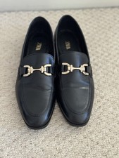 Zara Leather Loafers Size UK 7