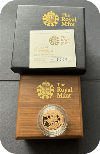 2009 proof full gold - gold, sovereign