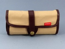 Derwent Pencil Wrap Canvas Storage Travel Roll Case Pouch + Watercolour Pencils