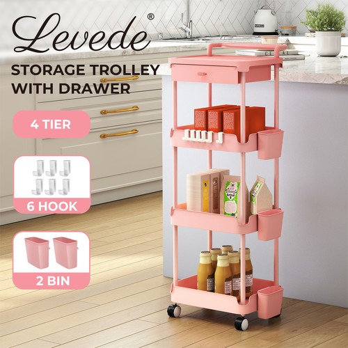 Levede metal storage trolley - storage,