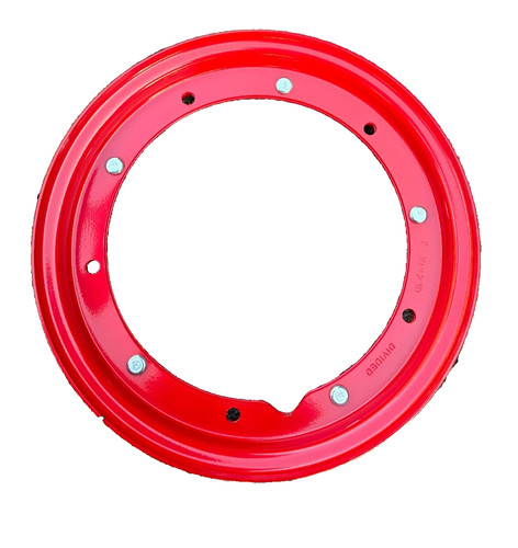 Italia red split wheel rim - red,