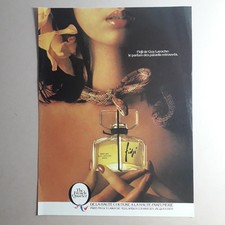 Fidji Parfum Guy Laroche Snake Original 1980s Paper Magazine Advert