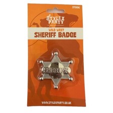 Silver Sheriff Badge Cowboy