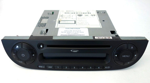 Fiat 500 black stereo cd - fiat,